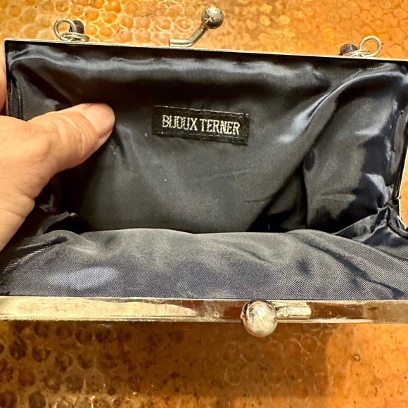 Beaded Black Evening bag - Picture 3 of 7